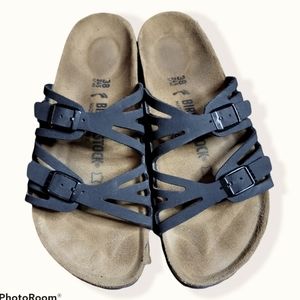 Birkenstock Granada black birko-buc Sz 38 N